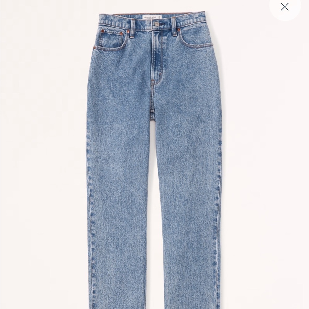 Abercrombie curve love ultra high rise 90s straight jeans